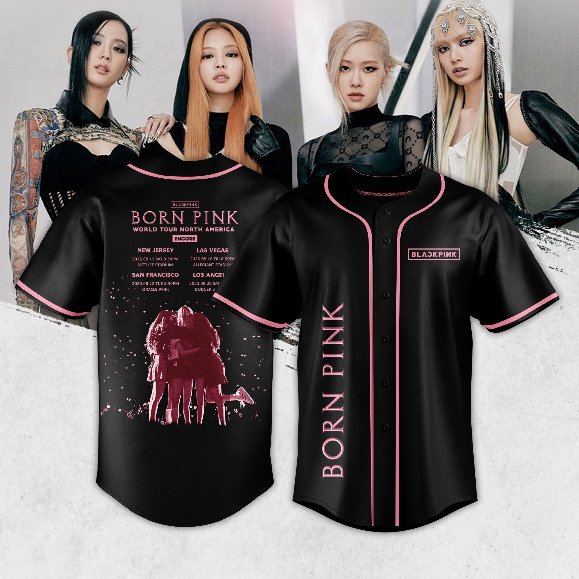 BLACKPINK 1 Los Angeles Dodgers Jersey - BTF Store