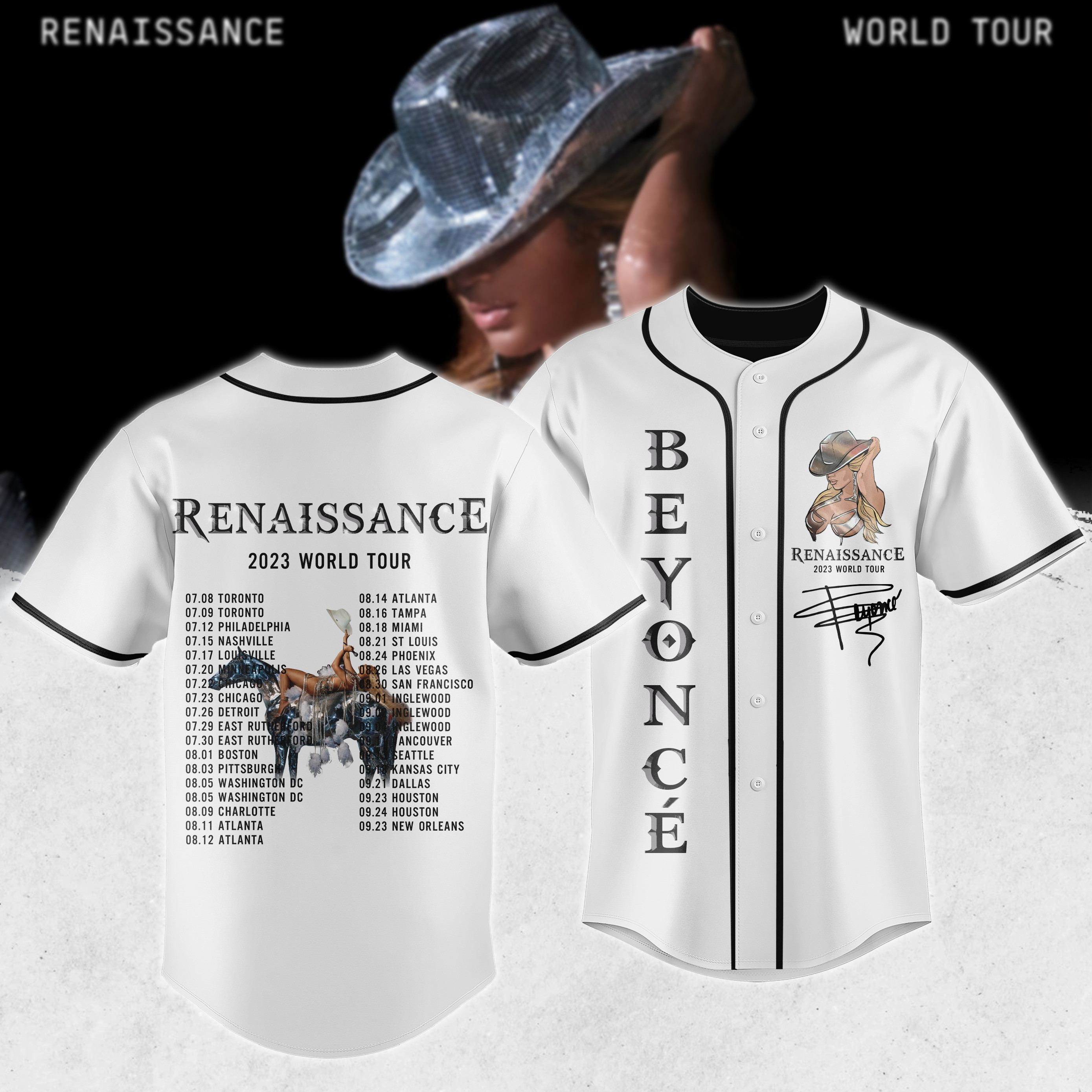 Beyonce Baseball Jersey, Renaissance Jersey Shirt, Best Gift For Fan