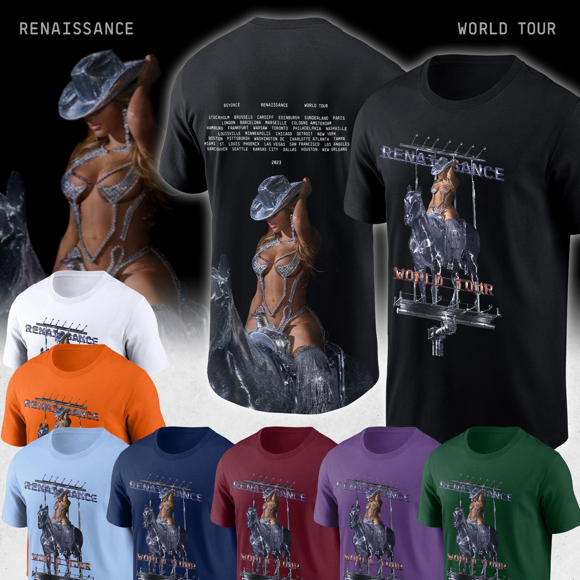 Beyonce Renaissance Tour 2023 Baseball Jersey - Printing Ooze