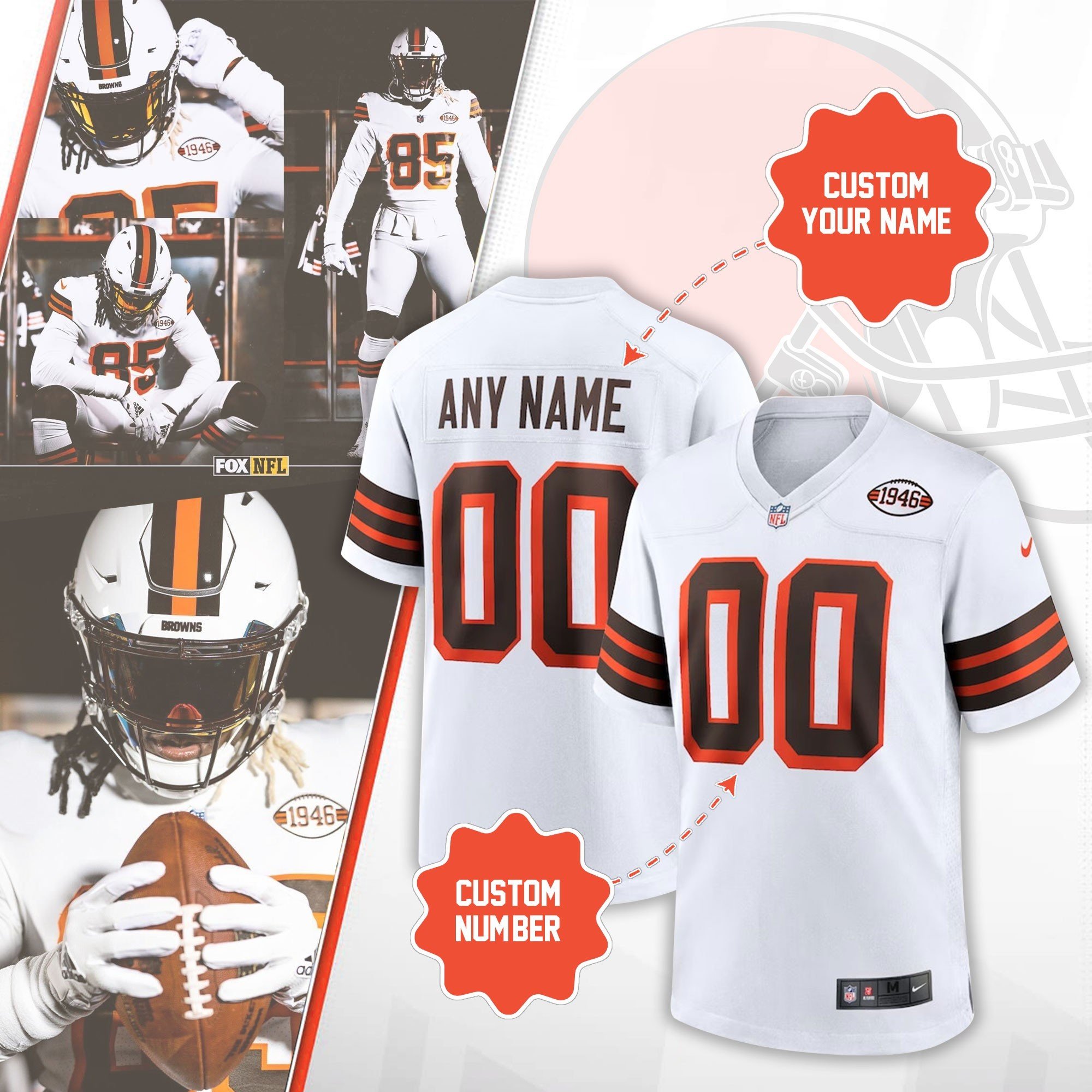 Cleveland Browns Baseball Jersey - BTF Store