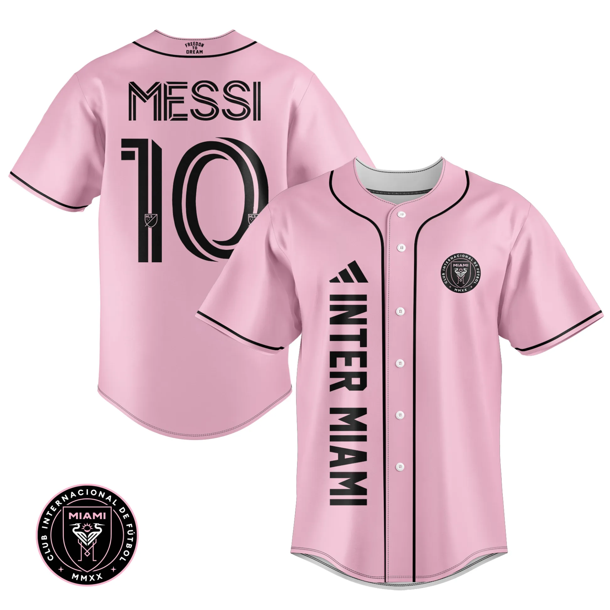 Customized Lionel Messi Baseball Jersey, Miami Football Club 2023, Messi  International Major League Shirt, Messi Miami Jersey, Gift For Fan