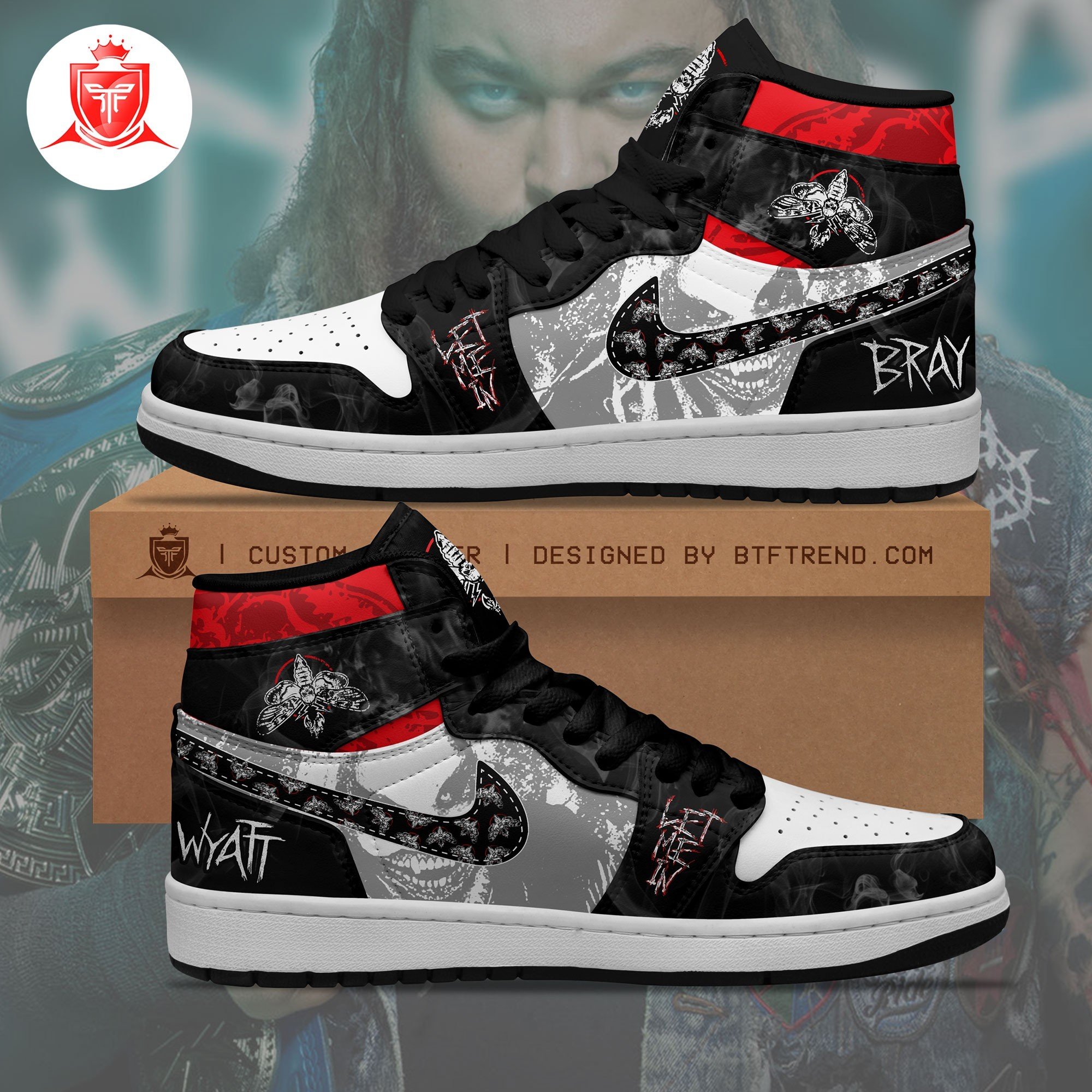 WWE Bray Wyatt Custom Jordan 1 Sneakers - USALast