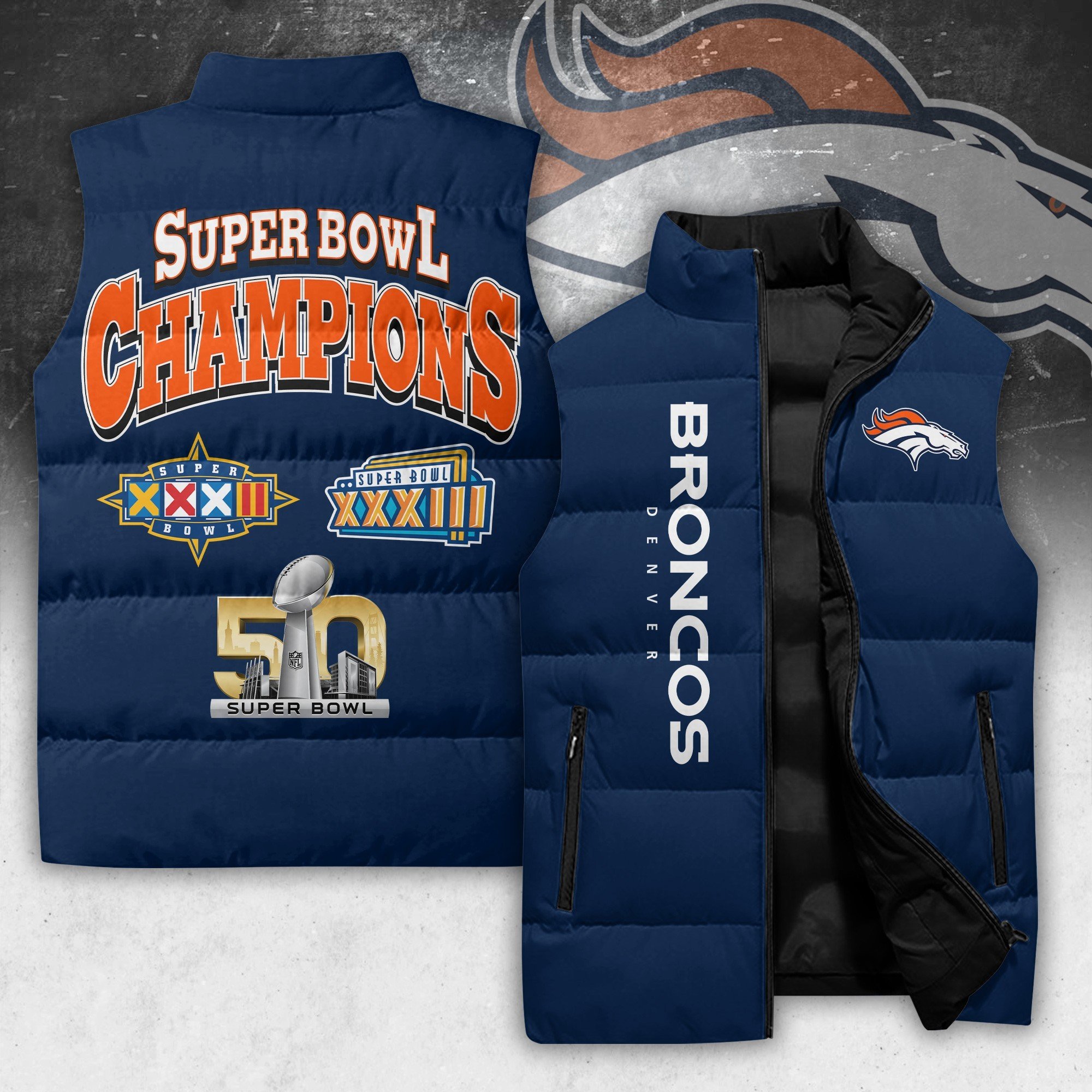 NFL Denver Broncos Super Bowl Champions Jacket 