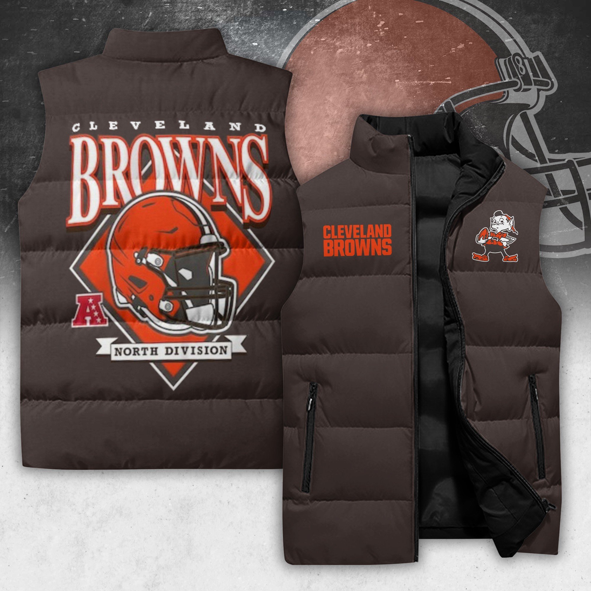 Cleveland Browns Dawg New Logo Baseball Jacket 