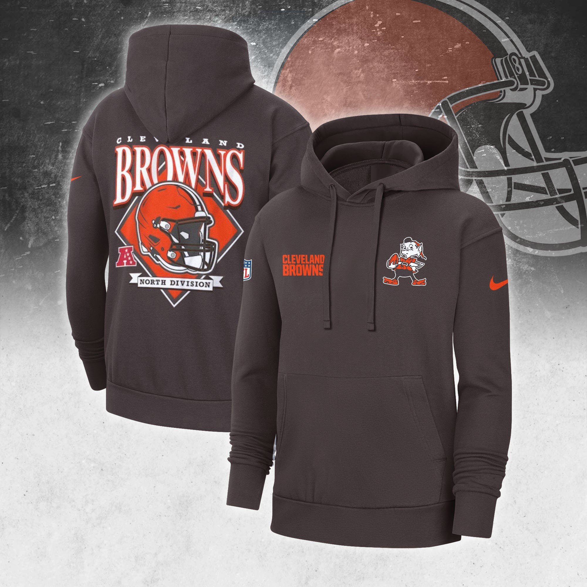 Cleveland Browns Tshirt Hoodie - BTF Store