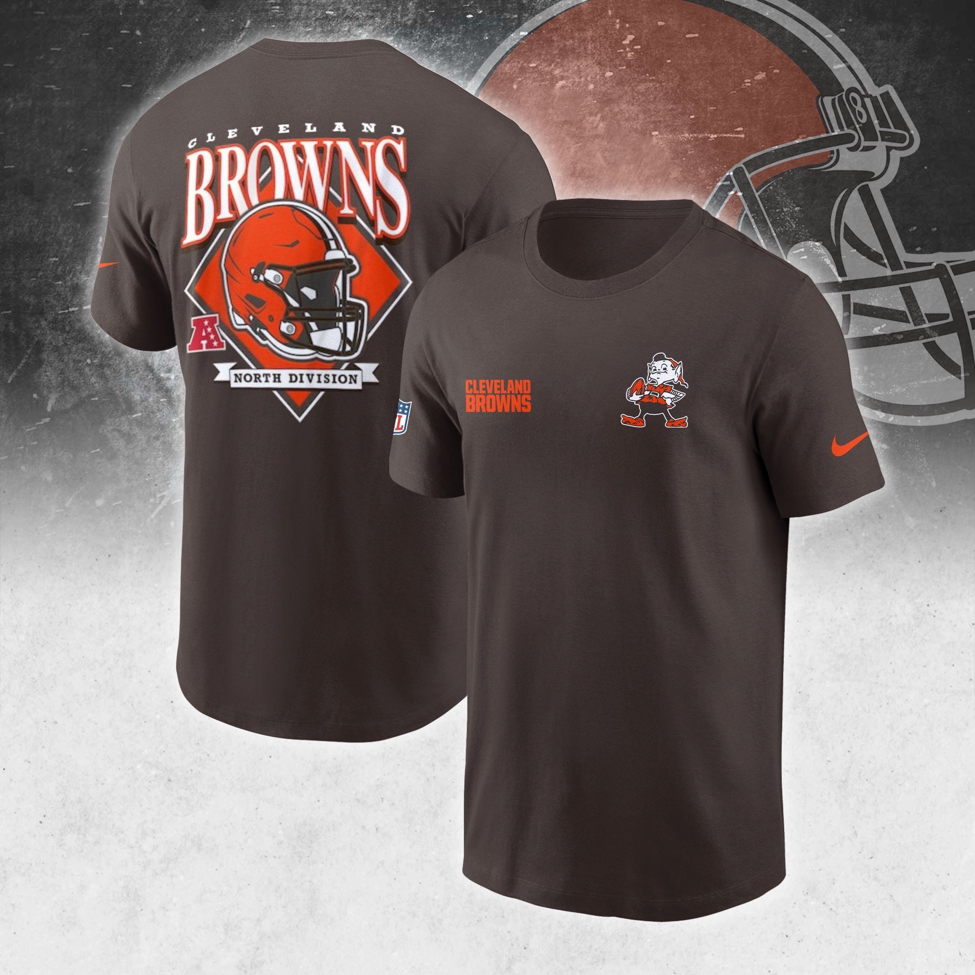 Men's Black Cleveland Browns #1 Dad T-Shirt - New Logo - BTF Store