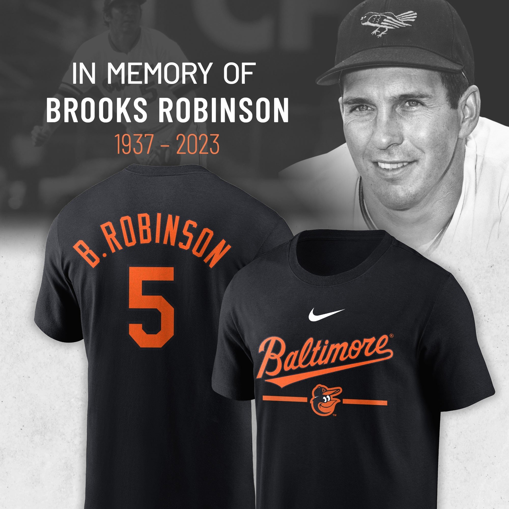 Rip B.Robinson5 Nike Black Orioles Shirt - BTF Trend