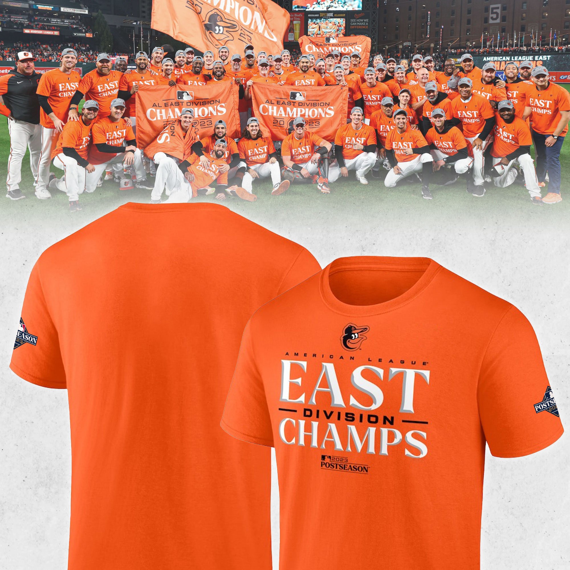 Baltimore Orioles AL East Division Champions Unisex T Shirt - Limotees