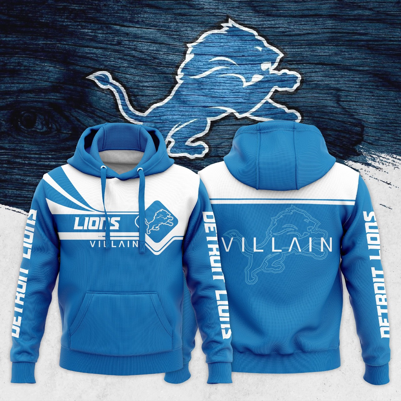 Detroit Lions Villain Shirt - High-Quality Printed Brand