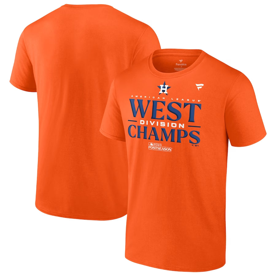 Fanatics Men's Astros 2023 Division Series Locker Room Short Sleeve T-Shirt