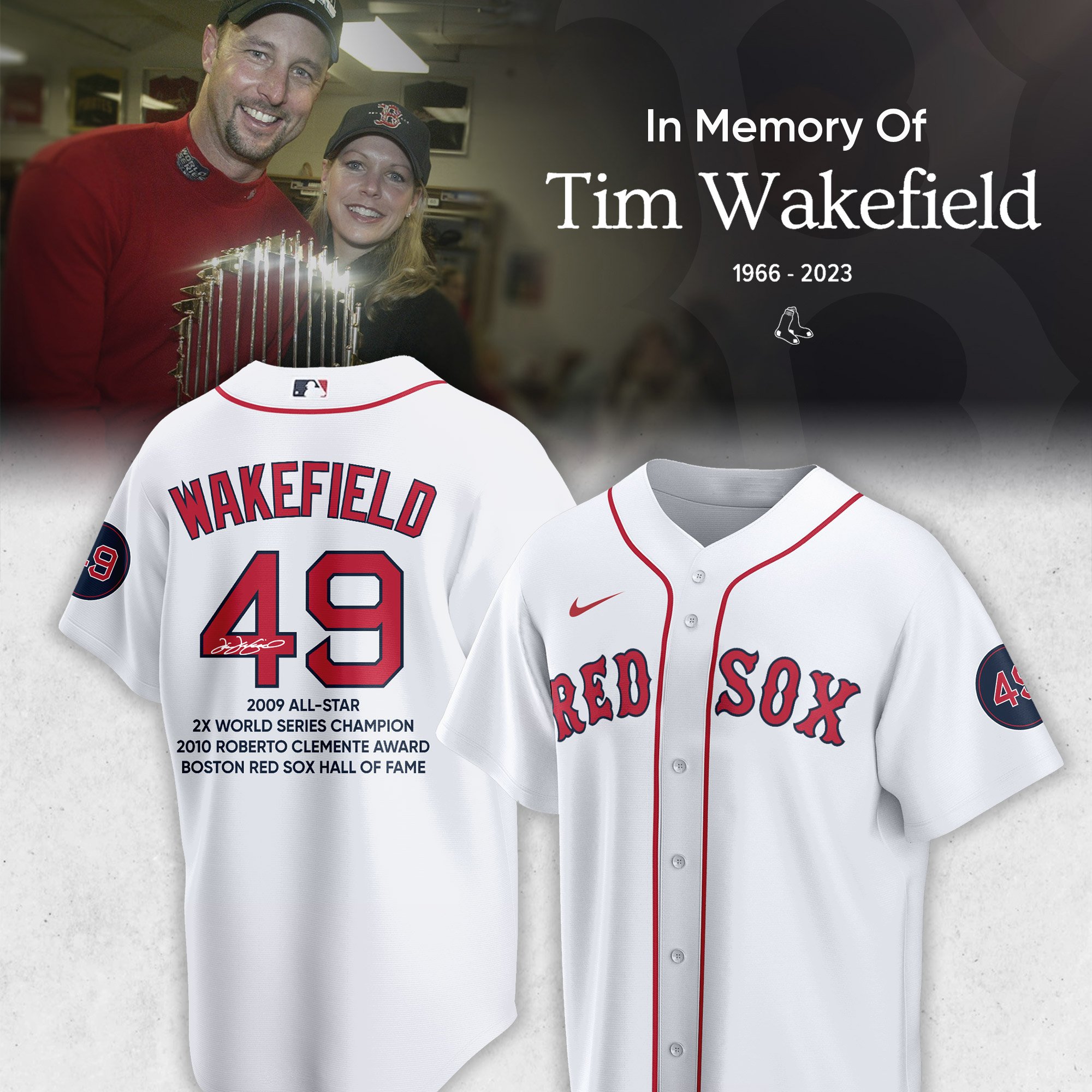 Tim Wakefield Shirt Tim Wakefield Boston Rex Sox Jersey Shirt Boston Red  Sox Shirt Rip Tim Wakefield Shirt - Trendingnowe