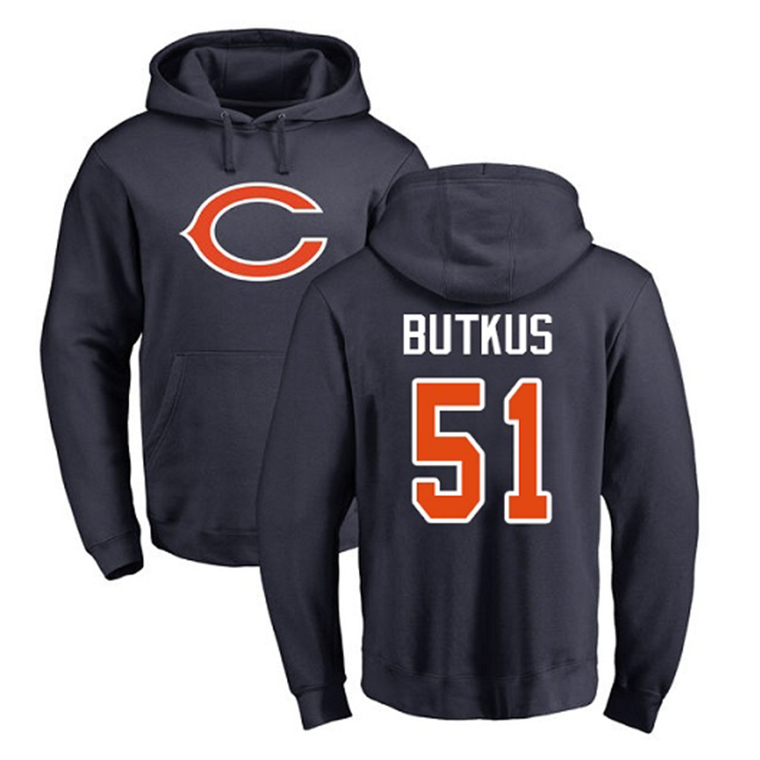 NFL Chicago Bears Orange Hoodie, Zip Hoodie 3D All Over Print For Fans