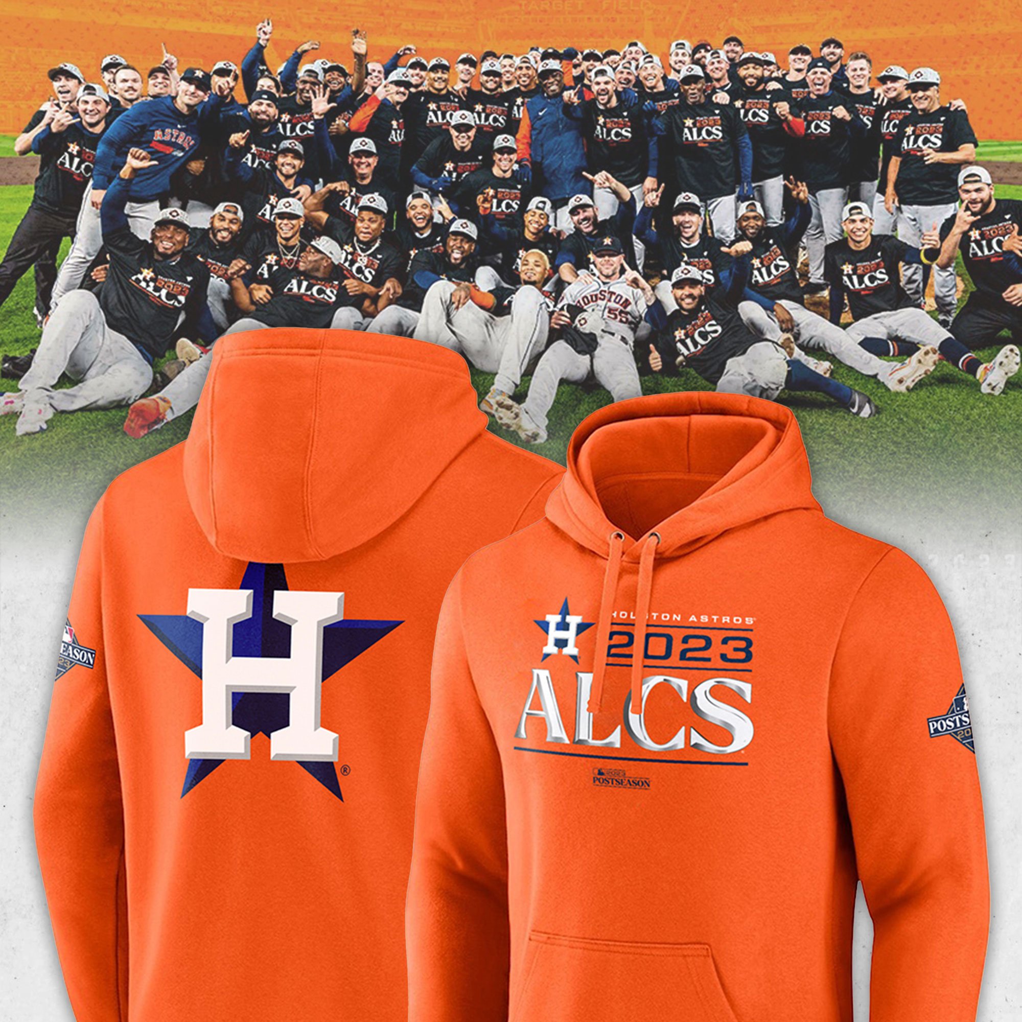 Official houston Astros Branded Orange 2023 Postseason Locker Room T-Shirt,  hoodie, sweatshirt for men and women
